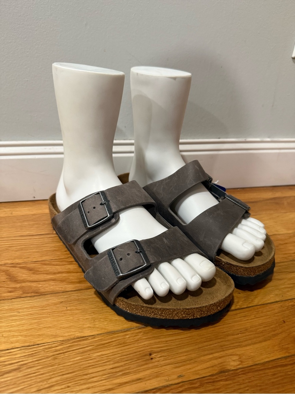 Birkenstock Two-Buckle Slide Sandals - Brown